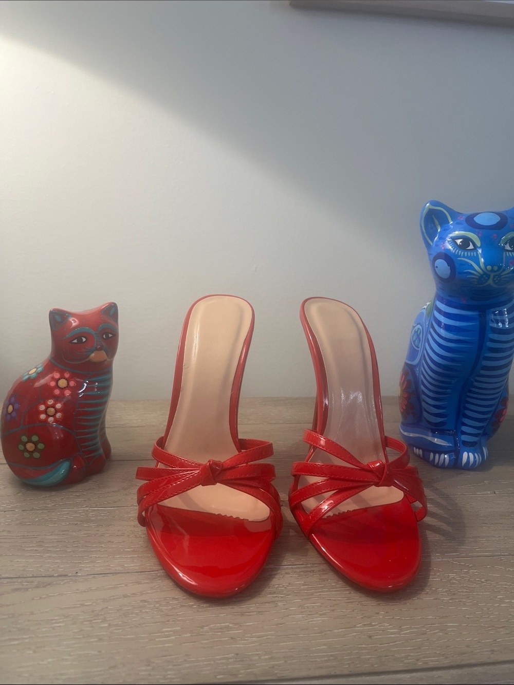 High heeled mules/slides